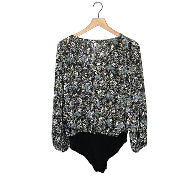 Free People Intimately Women’s Sheer Floral Bodysuit Size Small - Picture 7 of 7